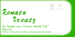 renato kreutz business card